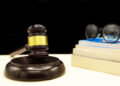 A law book with a gavel - Domestic violence law